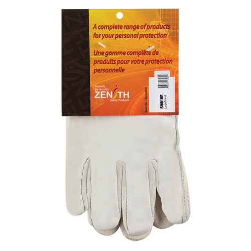 Winter-Lined Driver's Gloves, Small, Grain Cowhide Palm, Fleece Inner Lining