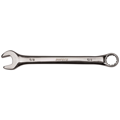 Combination Wrench, 12 Point, 1/4", Chrome Finish