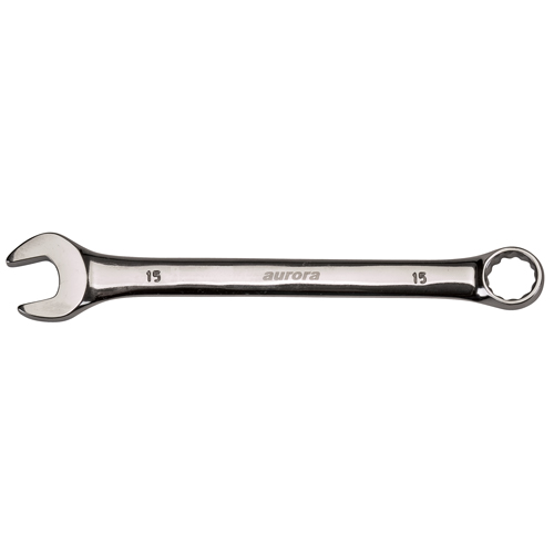 Combination Wrench, 12 Point, 6 mm, Chrome Finish