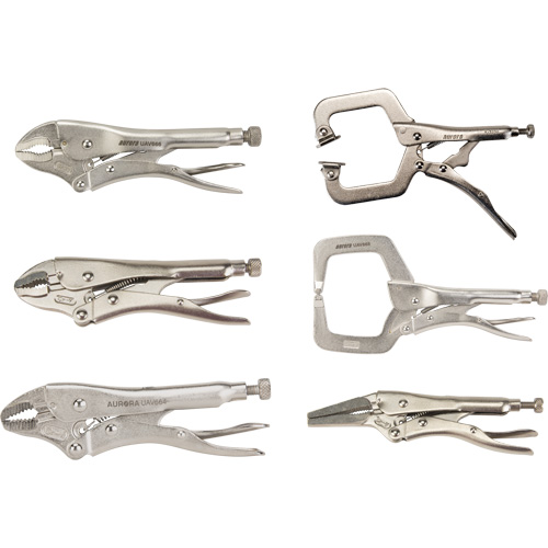 Locking Plier Set, 6 Pieces