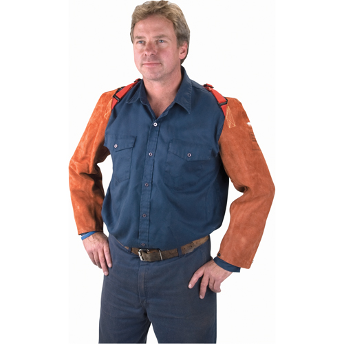 Leather Sleeves, 23" L, Lava Brown™