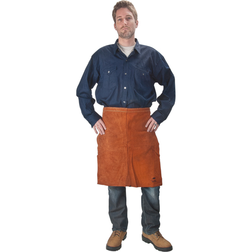 Leather Apron, Waist, 24" L, Lava Brown™