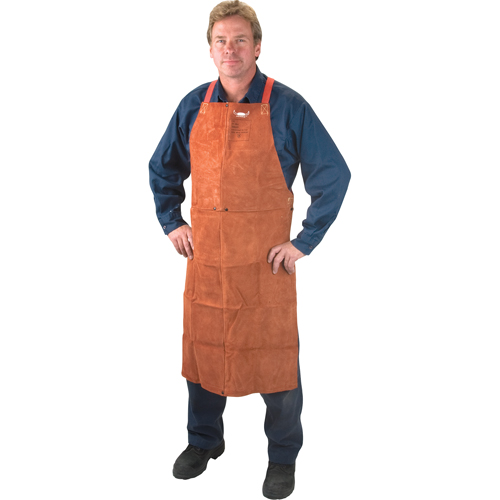 Leather Apron, Bib, 36" L, Lava Brown™