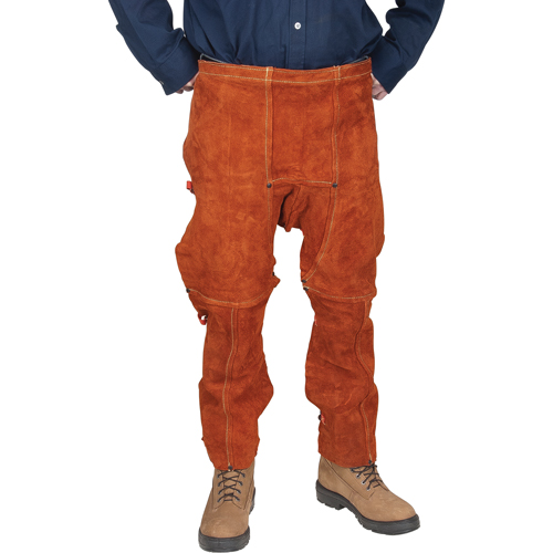 Leather Split Leg Apron & Chaps, 40" L, Lava Brown™