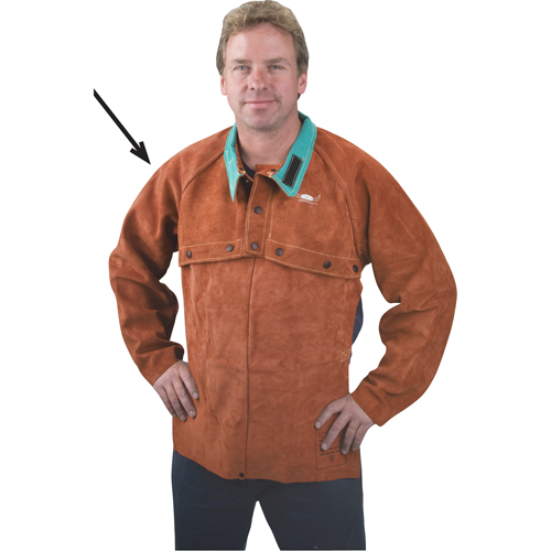 Leather Cape Sleeves, Medium, Lava Brown™