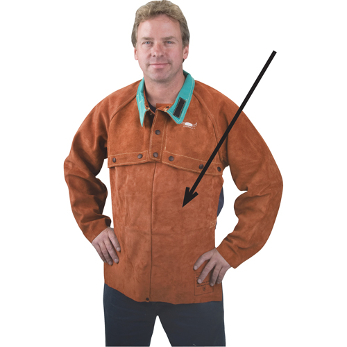 Leather Bib, 14" L, Lava Brown™