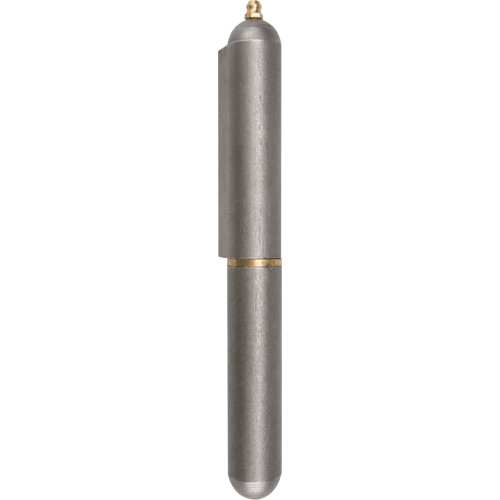 Weld-On Hinge, 0.906" Dia. x 7.874" L, Mild Steel w/Fixed Steel Pin