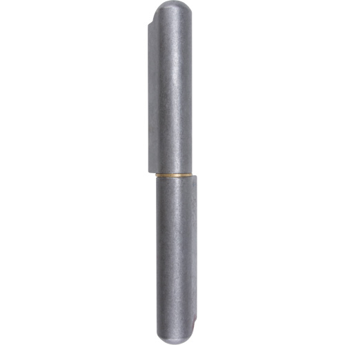 Weld-On Hinge, 1.102" Dia. x 10.236" L, Mild Steel w/Fixed Steel Pin