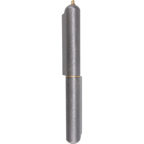 Weld-On Hinge, 1.102" Dia. x 10.236" L, Mild Steel w/Fixed Steel Pin