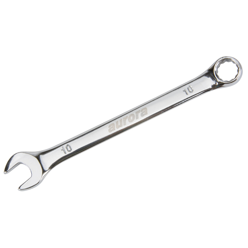 Combination Wrench, 12 Point, 10 mm, Chrome Finish