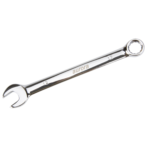 Combination Wrench, 12 Point, 12 mm, Chrome Finish