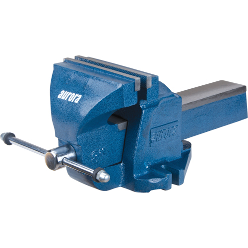 Heavy-Duty Bench Vise, 8" Jaw Width, 4" Throat Depth
