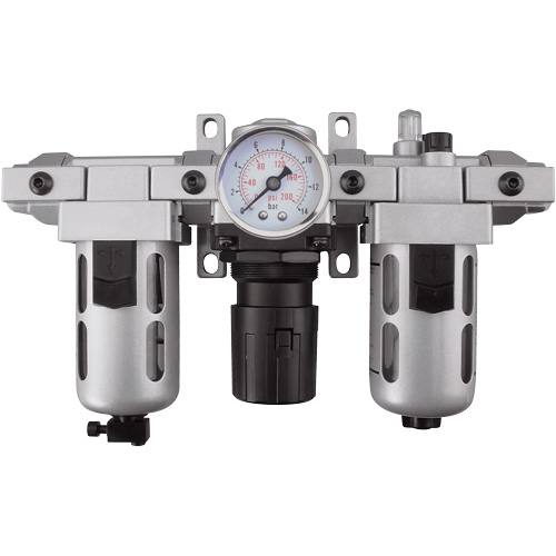 Modular Filter, Regulator & Lubricator (Gauge Included), 1/2" NPT
