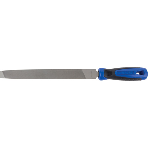 Mill File With Handle, Flat, 6", Bastard