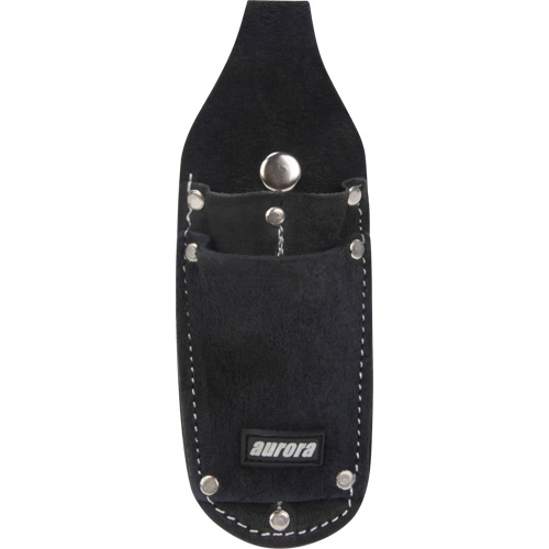 Utility Pouch, Knife Holder, Leather, 2 Pockets