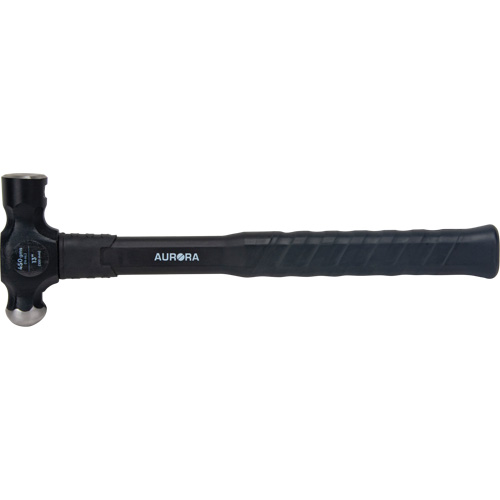 Ball Pein Hammer, 16 oz. Head Weight, Plain Face, Fibreglass Handle