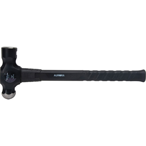 Ball Pein Hammer, 48 oz. Head Weight, Plain Face, Fibreglass Handle