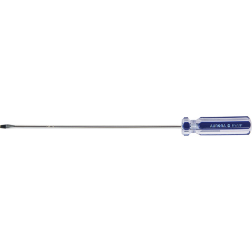 Blue Transparent Striped Slotted Screwdriver