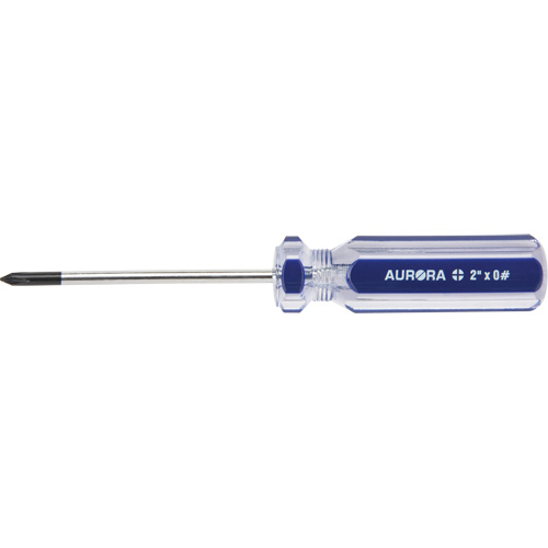 Blue Transparent Striped Philips Screwdriver