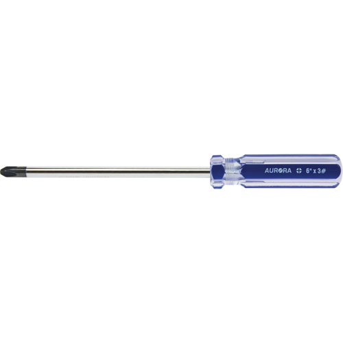 Blue Transparent Striped Philips Screwdriver