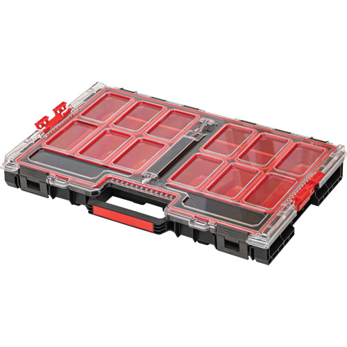 Arx™ Large Organizer with Bins, 21" x 15" x 3", Black
