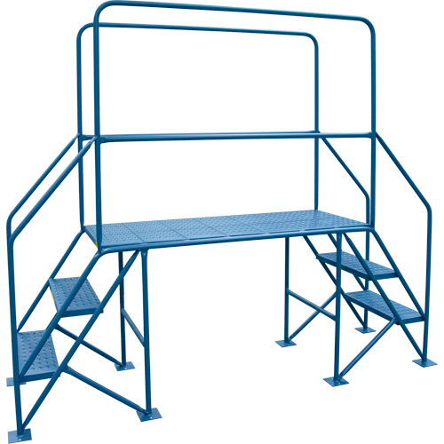Crossover Ladder, 35-1/2" Overall Span, 31-1/2" H x 22" D, 22" Step Width