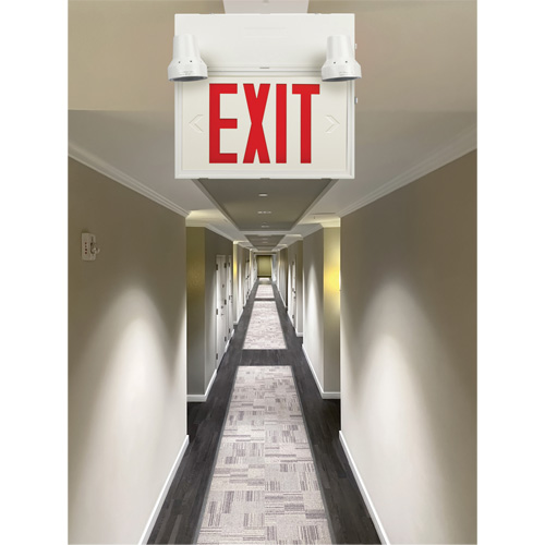 Exit Sign with Security Lights